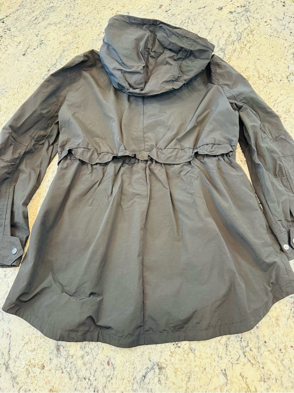 J.Crew Black Utility Jacket Hooded Anorak Lightweight Medium - Picture 11 of 11